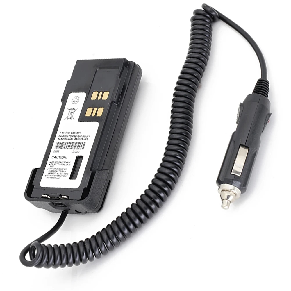 Eliminador de adaptador de batería, enchufe de encendedor de cigarrillos, Walkie Talkie, eliminador de cargador de coche para Motorola XIR P8668/8608/P6600/6620