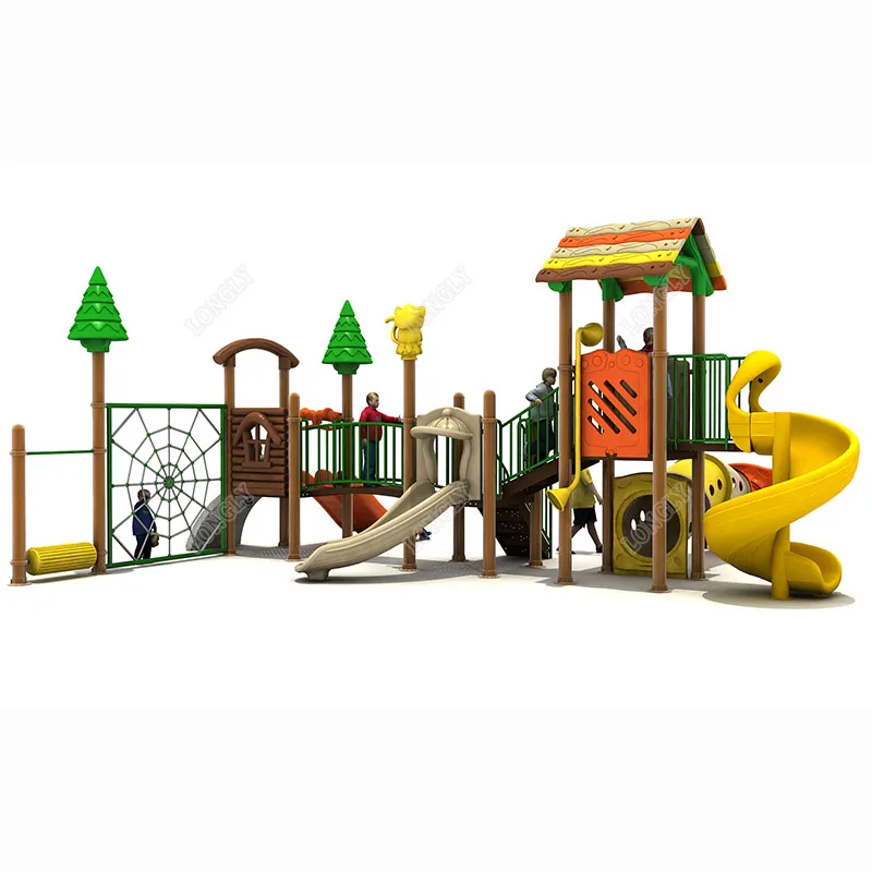 Multi-Functional Outdoor Playground Plastic Slide for Kids for Garden School Residential Areas Amusement Park Equipment