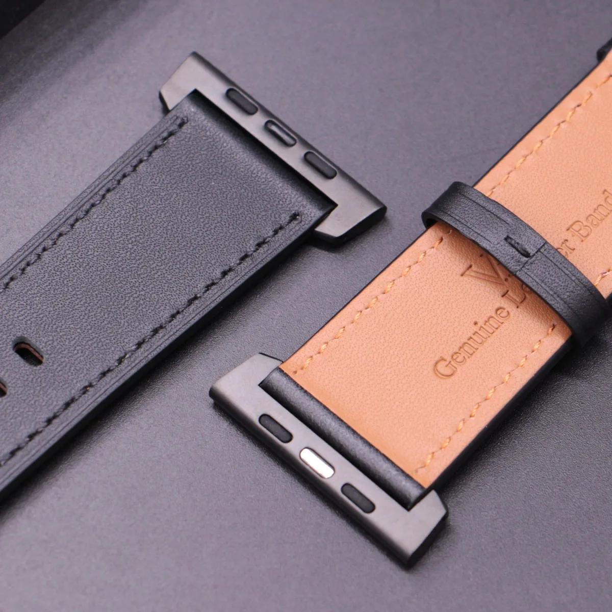 Cinturino in pelle per Apple Watch Ultra2 49mm 46MM 45MM 44MM Cinturino da uomo Correa Bracciale per IWatch serie 9 7 8 6 5 4 Se