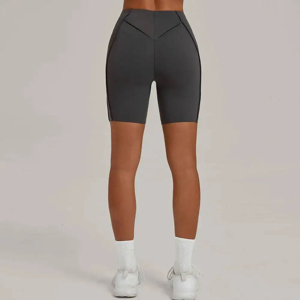 

Women S D Sculpting Yoga High Waisted Butt Lifting Workout Quick Dry Summer Running Fiess Shorts Mesh Panels