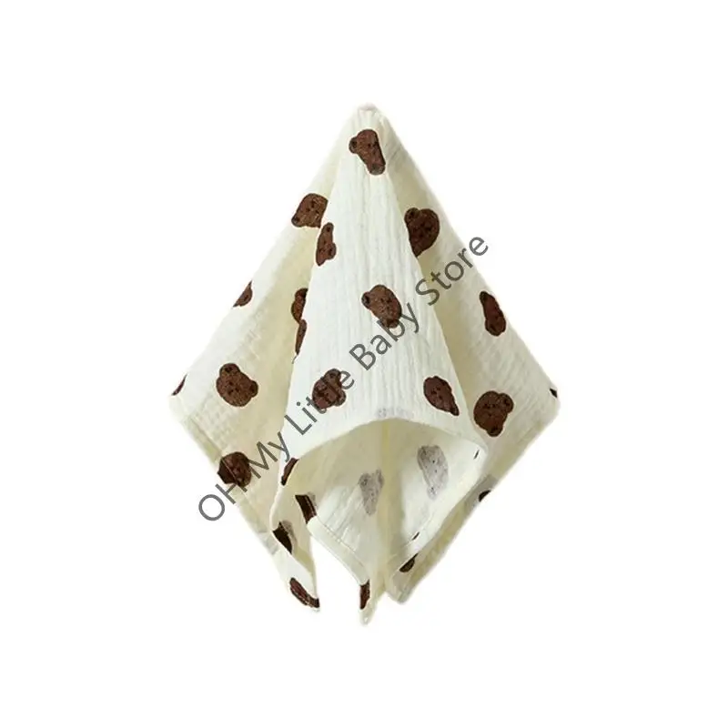 

M76C Newborns Security Blanket Burp Cloth Baby Appease Towel Bibs Muslin-Handkerchief