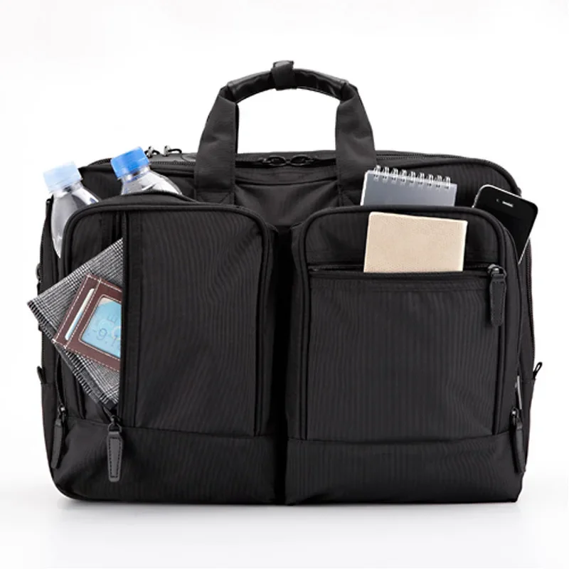 Large Capaci Cuter Bag with Password 3WAY Handheld Double oulder Bapa Waterproof Busin Nylon Notebook Bag    AS