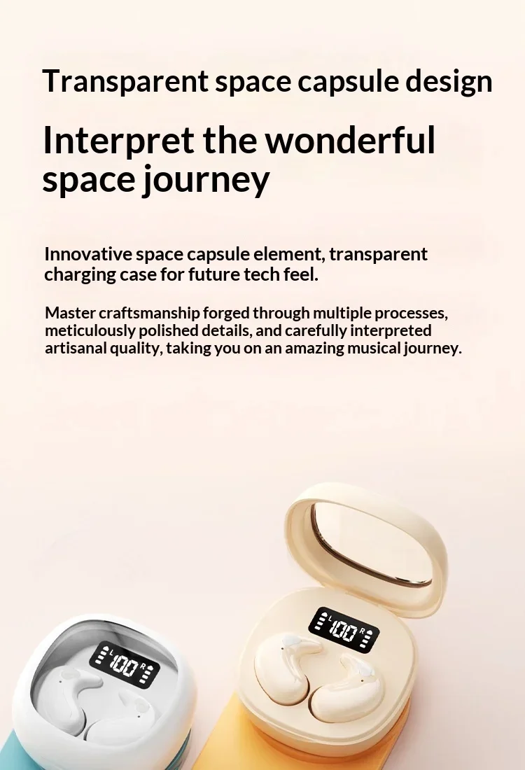 Wireless Bluetooth Earbuds In-ear Headphones With Digital Display_voghion.com