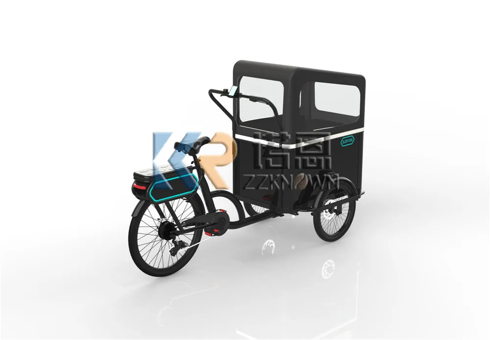 500w Dutch Cargo Bike China Family 3 Wheel Electric Tricycle Shopping Cargo Bike For Children