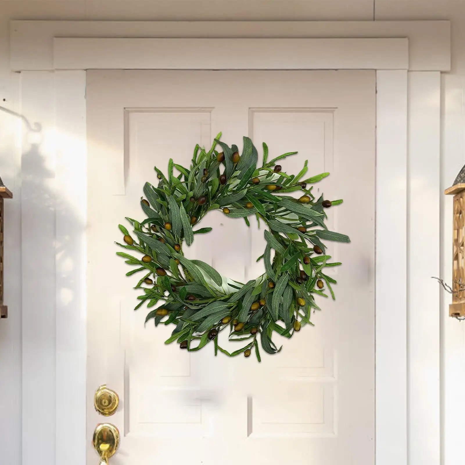 Eucalyptus Wreath 20in Eucalyptus Wreaths For Indoors With Berries Decorative Garlands Ornaments Wreath Supplies For Indoor
