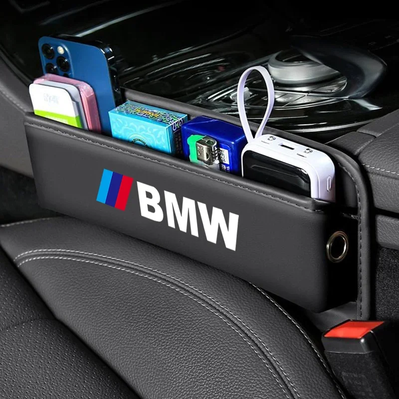 Car Special Seat Crevice Storage Box Seat Slit Catcher Organizer For Bmw 3 Performance E46  F20 F30 E90 E60 X5 M car accessories