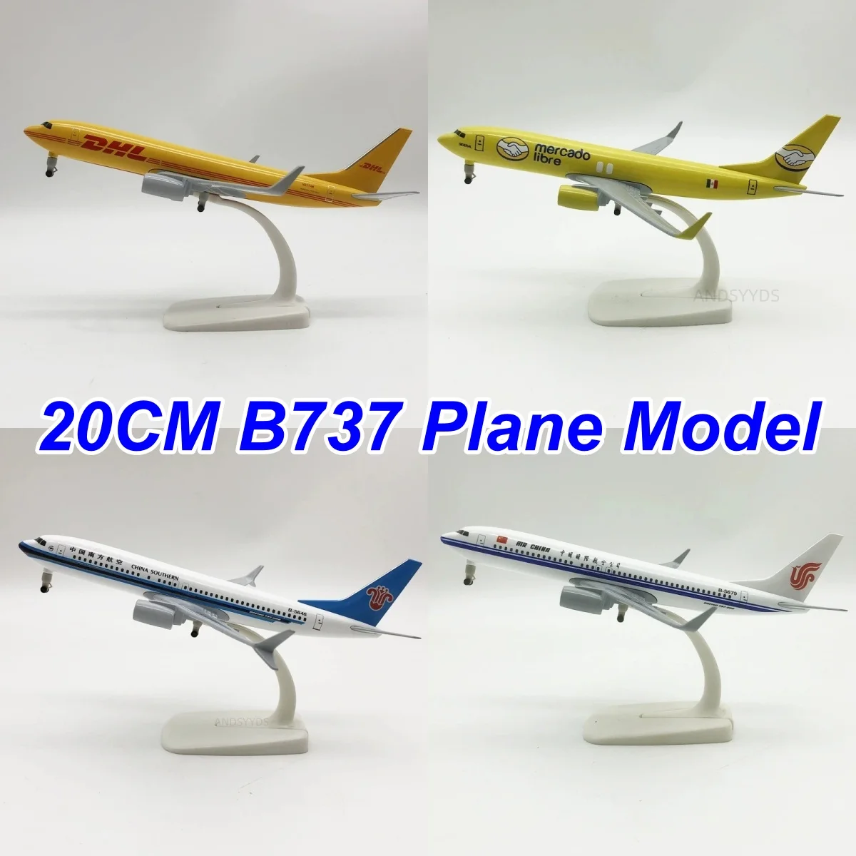 

Модель самолета Boeing 737 из литого металла, 20 см, масштаб 1:400, сувенир, коллекционная игрушка для взрослых