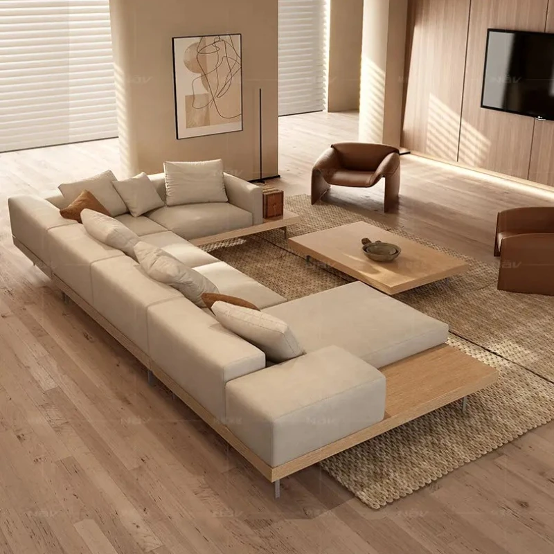 X-S  style coffee table rectangular design, minimalist living room table HG