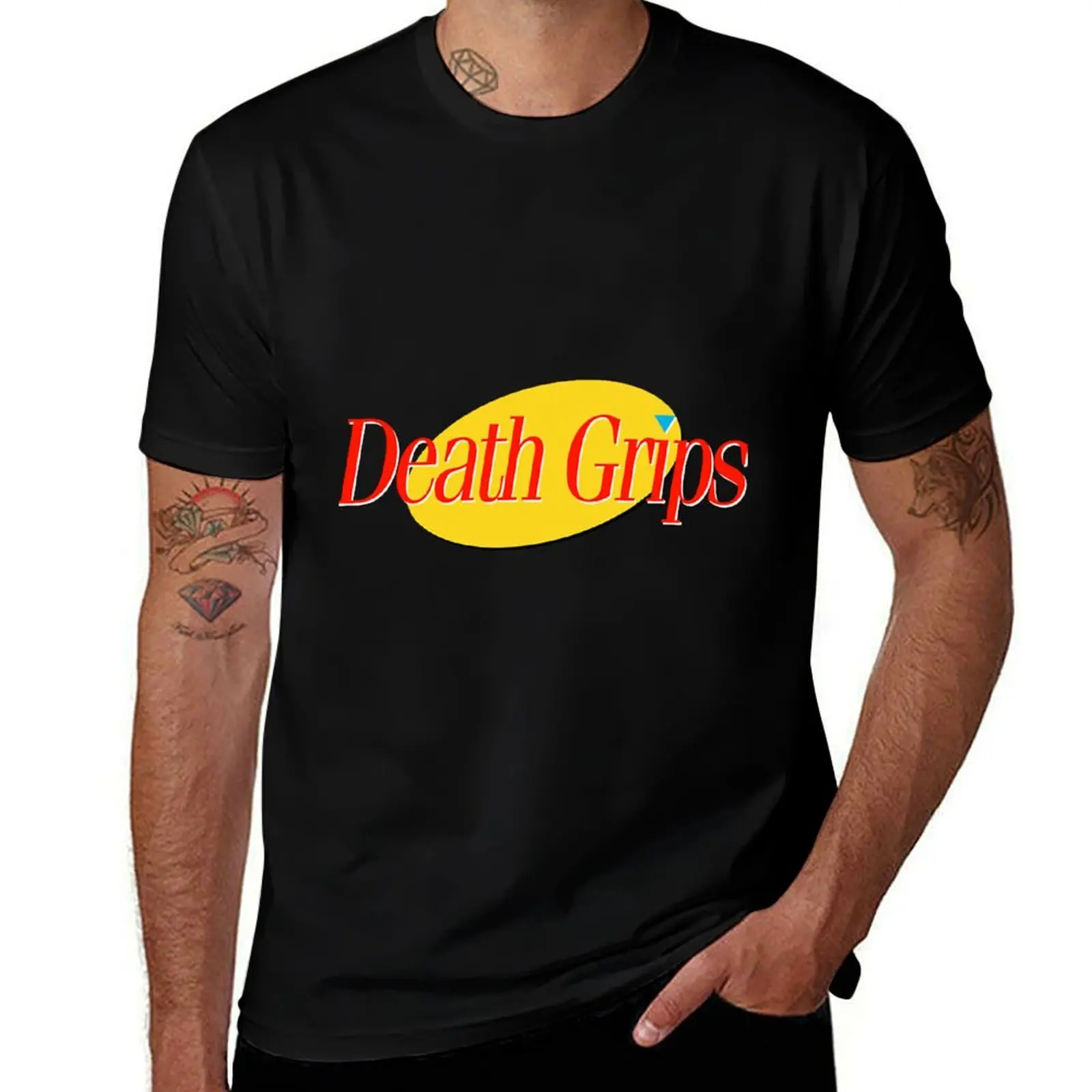 

Death Grips Aesthetic 90s Logo Design T-Shirt valentines clothes oversized graphic tee funny gifts outfits for men
