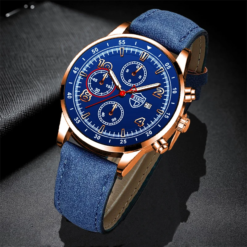 

Mens Fashion Watches Men Business Leather Quartz Wristwatch Man Calendar Clock Mans Casual luminous watch relogio masculino