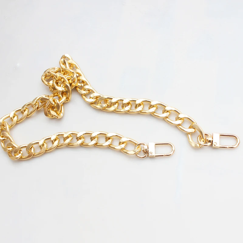 DIY Bag Chain Metal Extension Chains, Bag Belt Strap Substituição para Mulheres, Golden Sliver Acessórios Decorativos