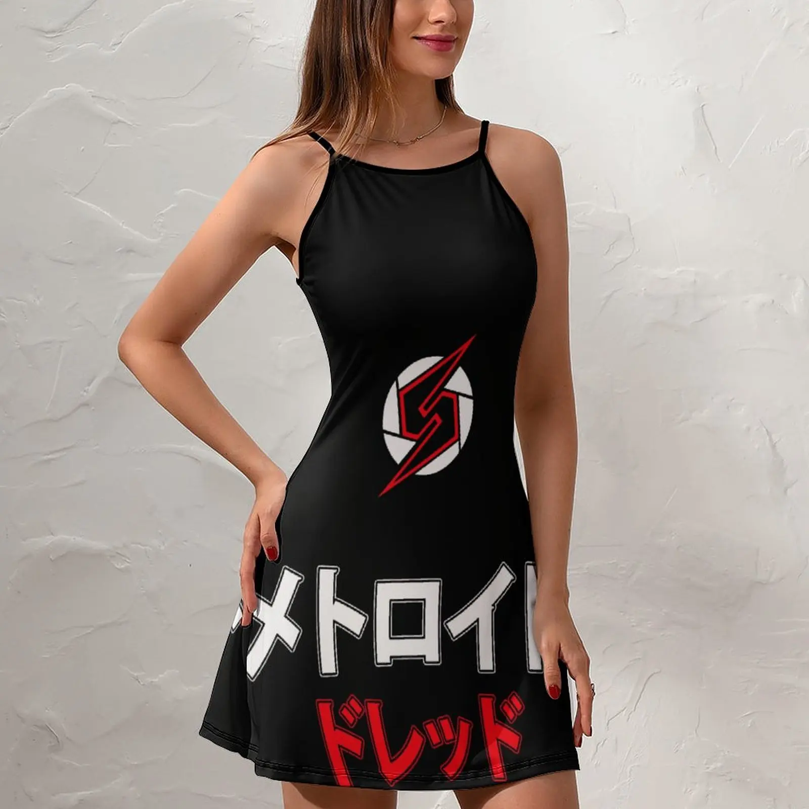 Metroidss Team Dread Metroidss  Women's Sling Dress Novelty Exotic Woman's Clothing Funny Novelty Cocktails Dresses