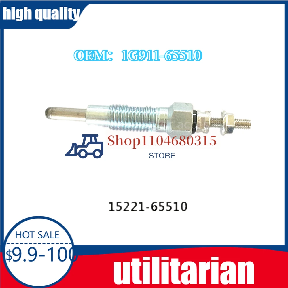 

Свеча накаливания для двигателя Kubota 1G911-65510 1G777-65510 16851-65512 1G852-65512 15221-65510 16281-65510 D1105 V1505 D750 D850 D1302