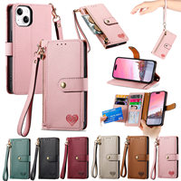 Zipper Leather Lanyard Wallet Case for Ulefone Note 18 Ultra 16 Pro 15 14 13P 12P 12 6T Luxury Crossbody Multi 7 Cards Cover