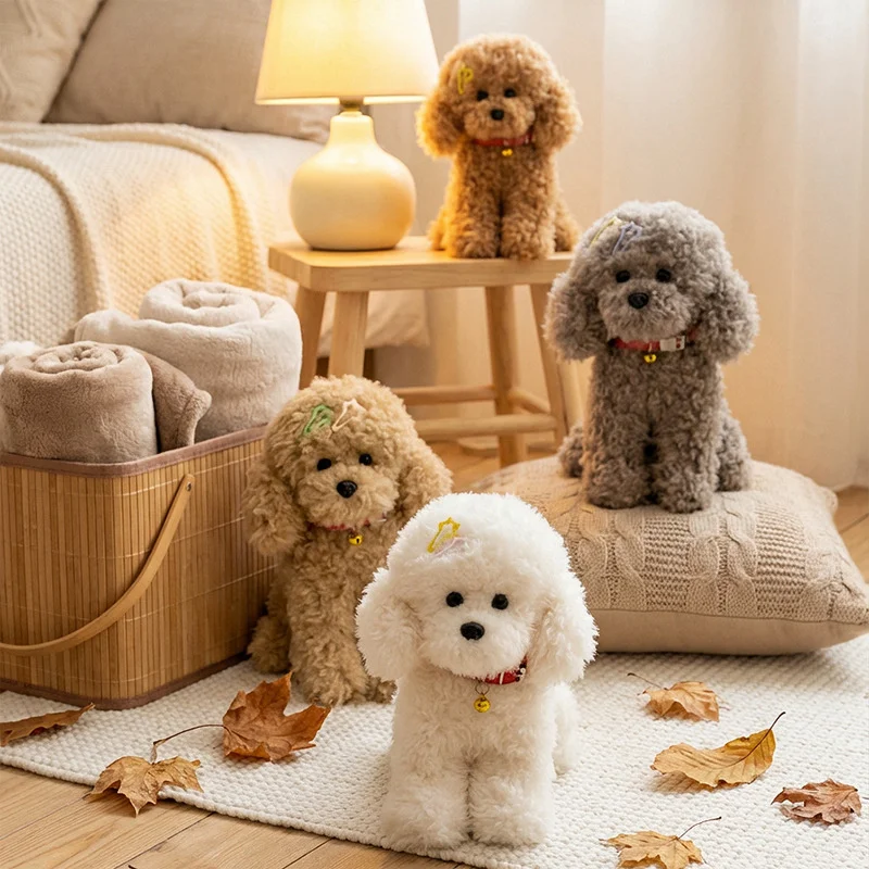 

30-45cm Simulation Pet Cute Dog Plush Toys Kawaii Stuffed Animals Lifelike Puppy Dolls Sofa Pillow Cushion for Kids Girls Gifts