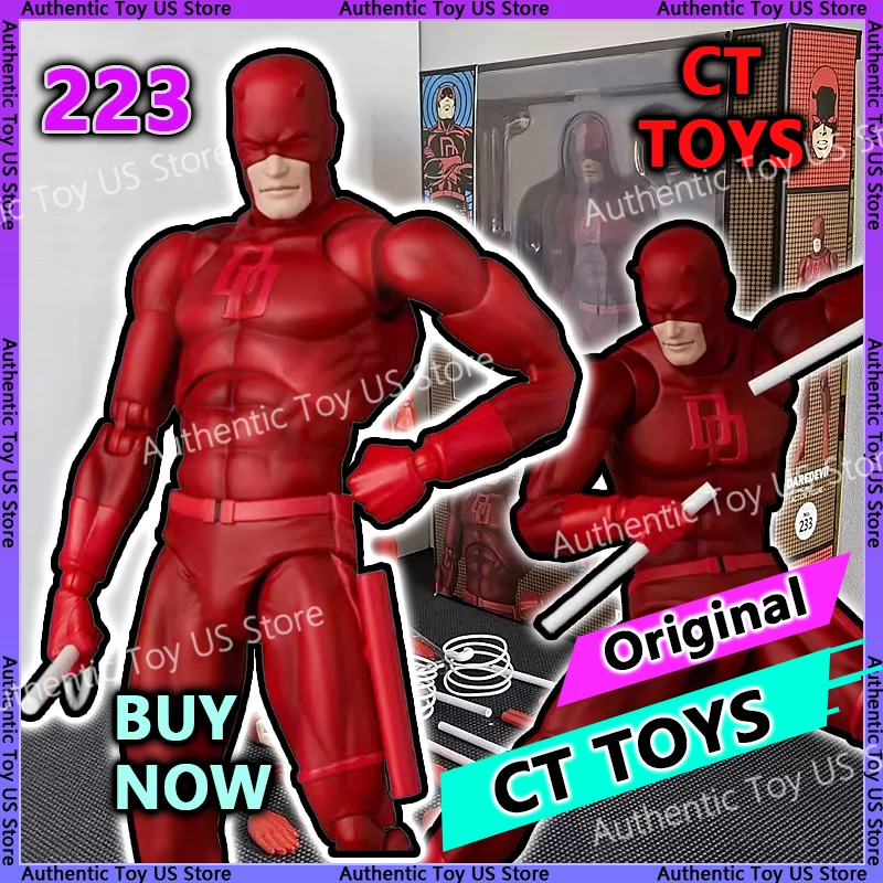 

Ct Toys DAREDEVIL Mafex 223 DAREDEVIL Фигурка Комикс Версия Фигурка Shf Аниме Фигурка Статуя Модель Коллекция Подарки Игрушка