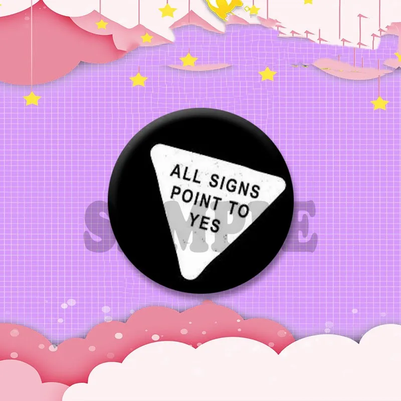 Niedliche Lisa Girl Interrupted Emaille-Pins mit lustigem Spruch „Out of My Mind“, handgefertigte Snap-in-Broschen für Kleidung, Taschen und Accessoires – Detail 12
