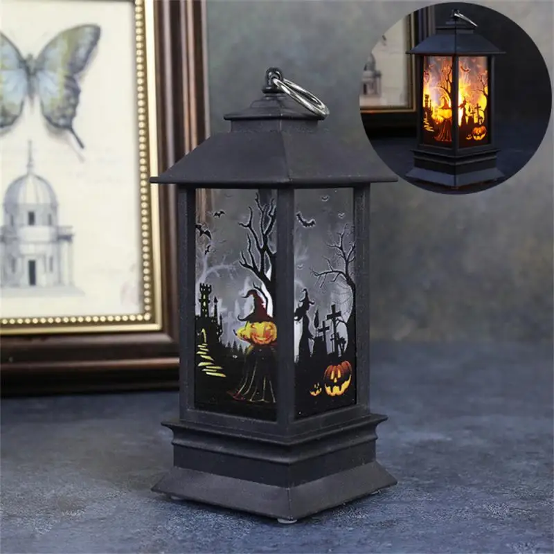 Halloween Elements Round Hand Lamp Led Night Light Exquisite Details Electronic Candle Light Not Easily Damaged Unique Design