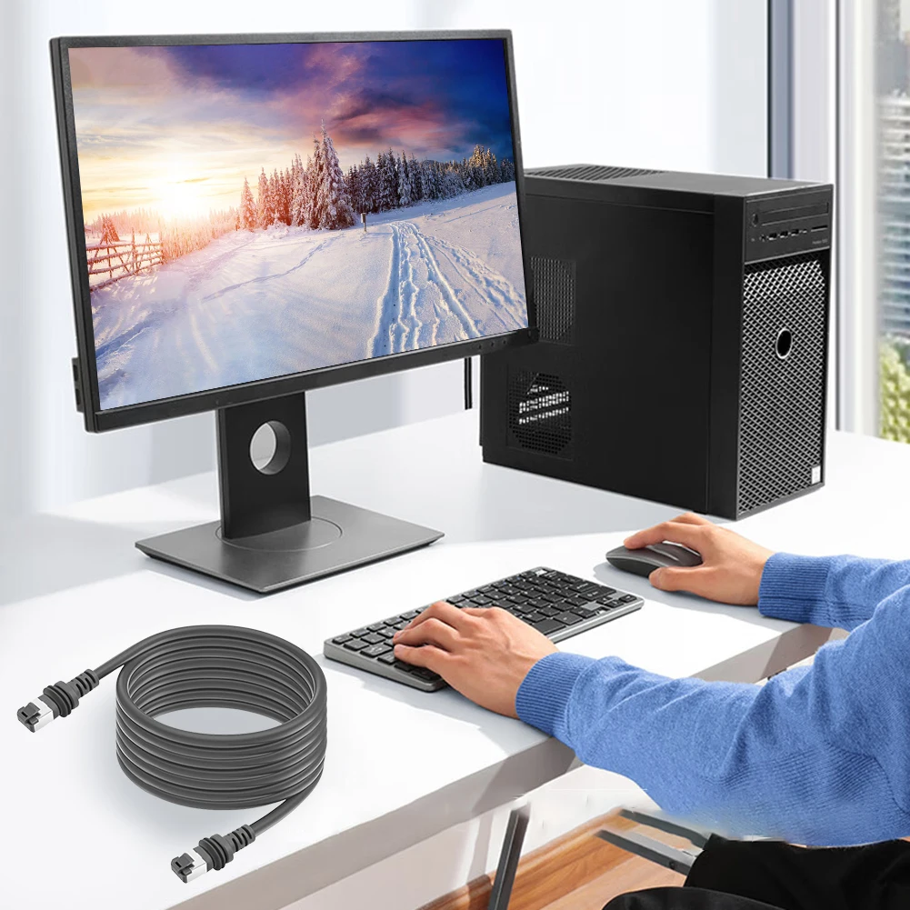 

For Starlink Gen 3 Cable Ethernet Cable 2000Mbps Standard V3 Cable Ethernet Cord W/ RJ45 Connector Plug and Play for Starlink V3