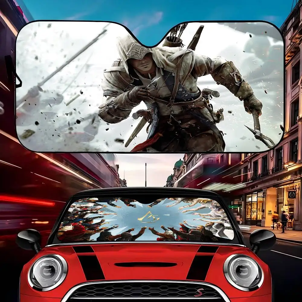 

Классический солнцезащитный экран A-Assassin для автомобиля, защита от солнца на лобовое стекло, накладка на окно, защита салона для грузовиков и внедорожников