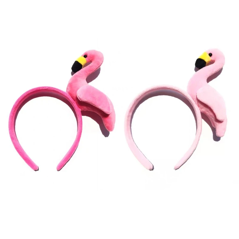 Flamingo Headband Pink Hair Hoop Hair Accessories for Friends Birthday