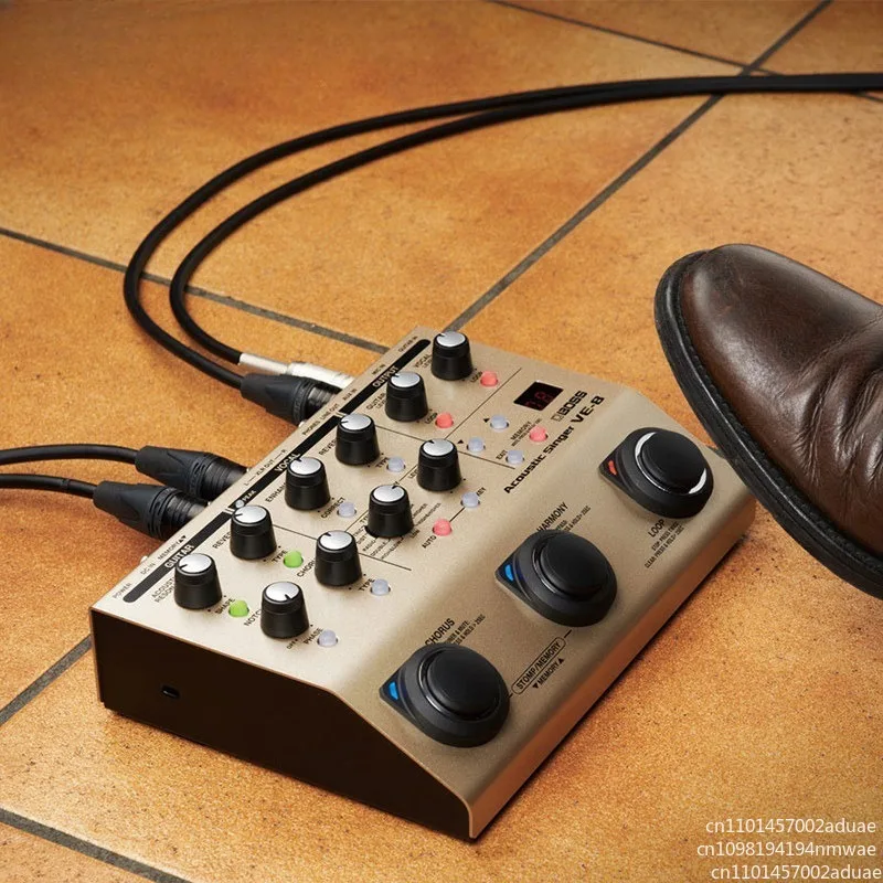 Vocal Effects Processor Pedal for Acoustic Guitar for VE-8 VE-500 VE-20 Harmony Multi Effects Box with Live Settings