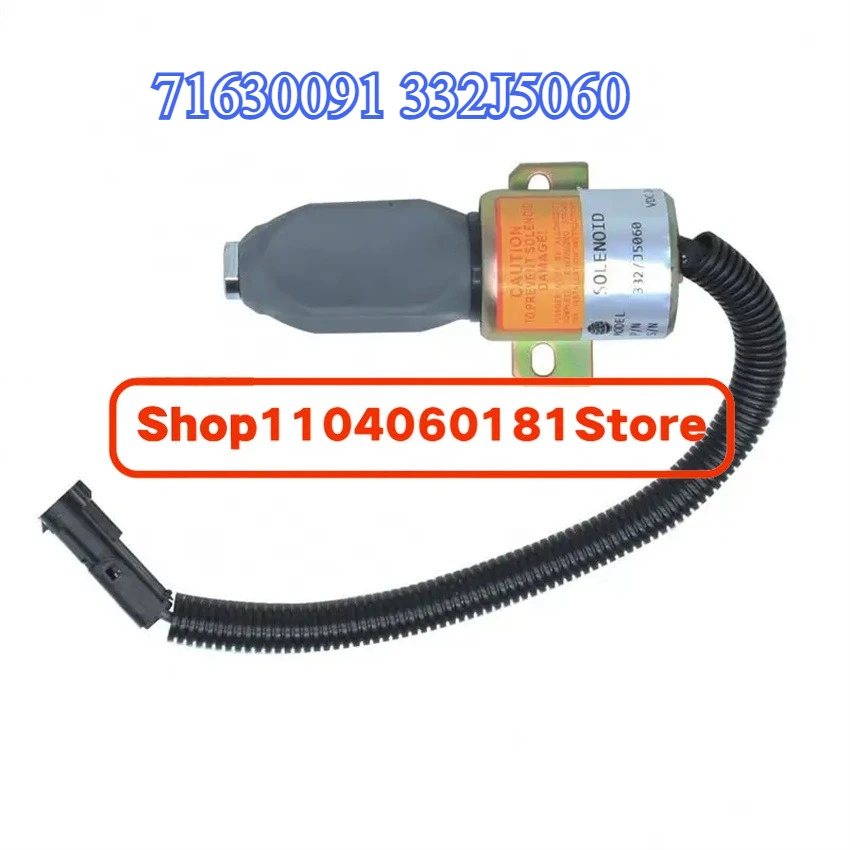 

JS180 JS220 JS240 Excavator Parts 24V 332 J5060 71630091 332J5060 Flameout Stop Solenoid Valve 716/30091 332/J5060