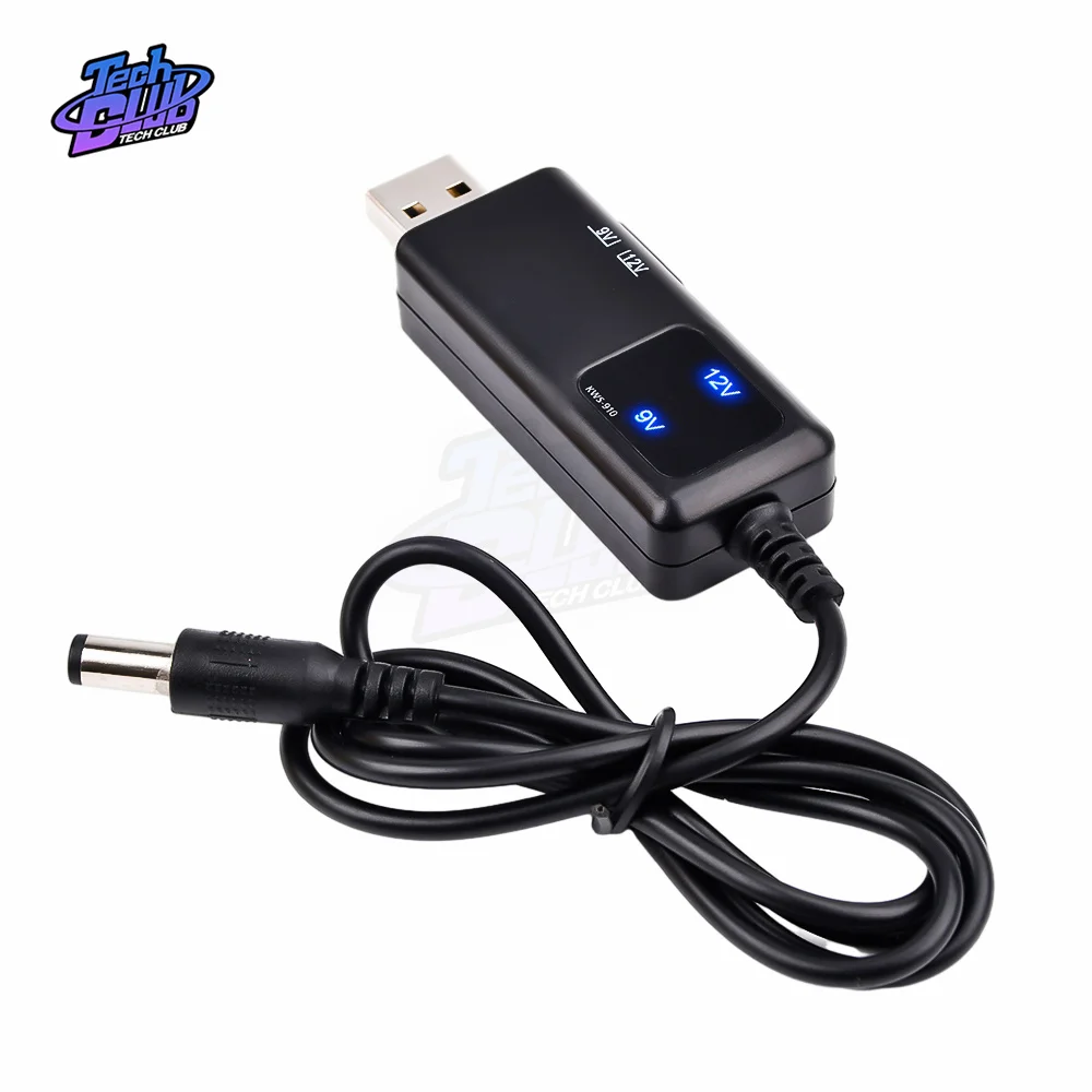 USB To DC 5.5/3. 5mm Plug 5V 9V 12V USB Boost Line USB DC Power Cable Adapter For Route WIFI Wire USB Connector Power Supply