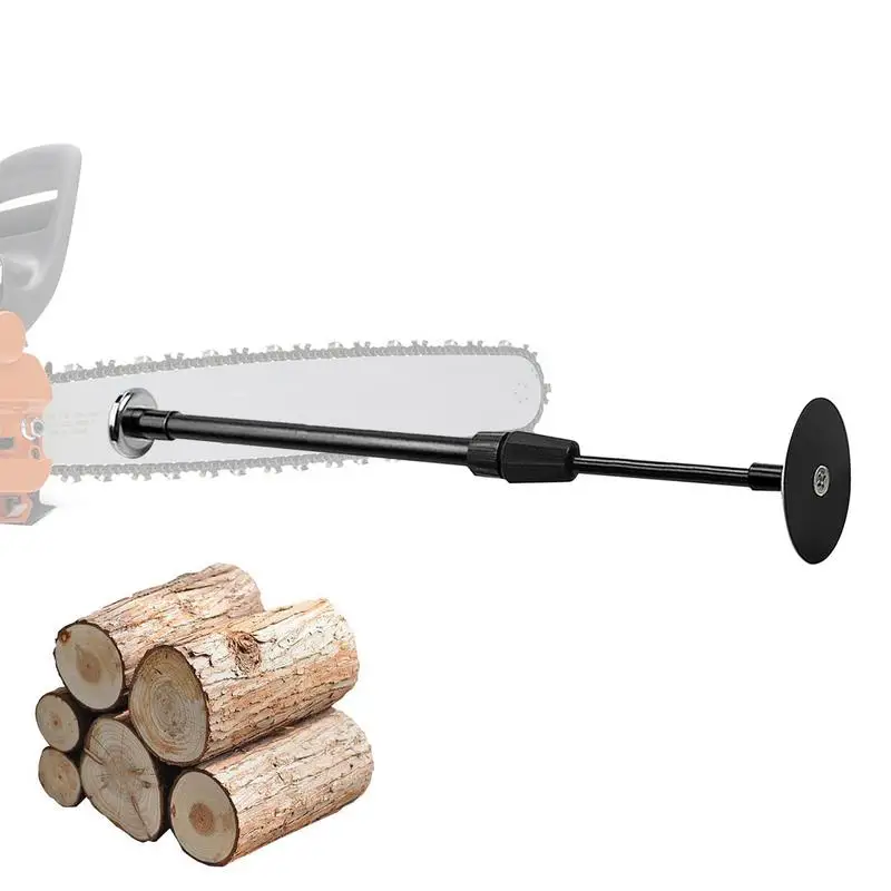 Strong Magnetic Firewood Measuring Rod with Telescopic Shaft Firewood Gauge Attaches to Chainsaw Bar for Measure Firewood Length