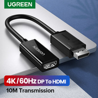 Ugreen Displayport DP to HDMI Adapter 4K Display Port Cable Converter 1080P For PC Laptop Projector Displayport to HDMI Adapter