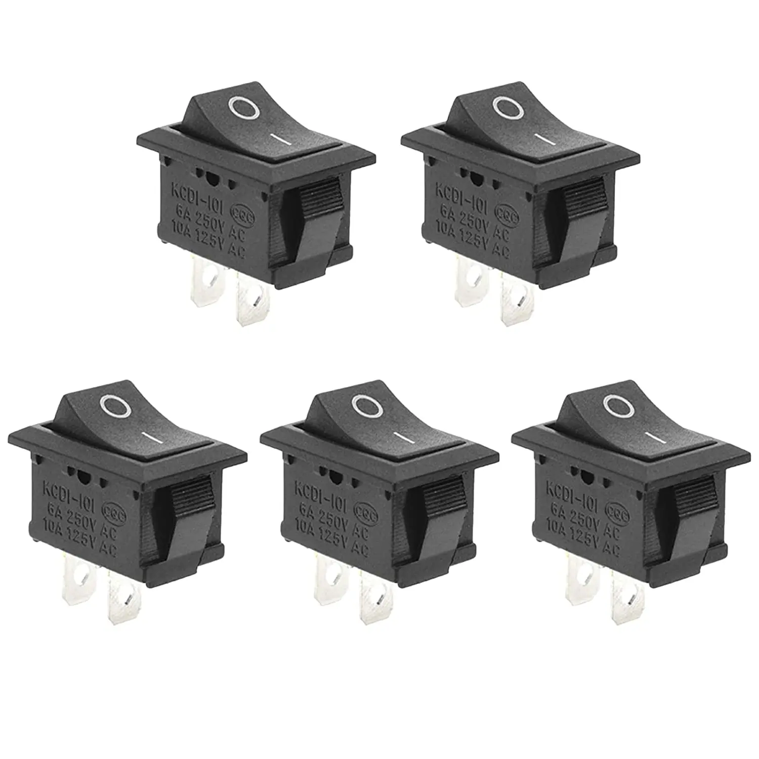 1/5/10PCS 10X15มม.2Pin Mini Push ปุ่มสวิทช์สีแดงและสีดำ Rocker Switch