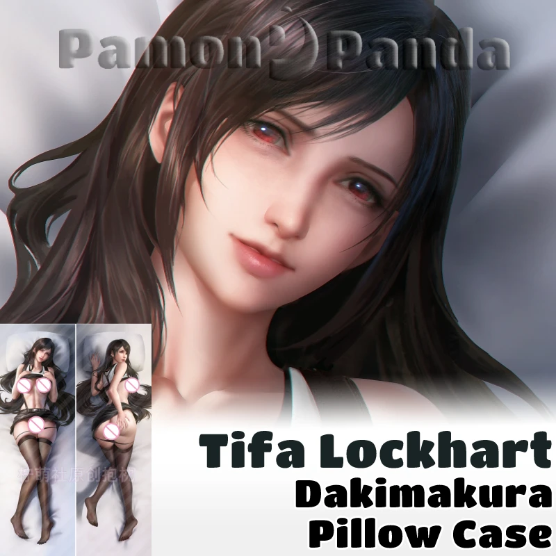 Tifa Lockhart Dakimakura FF7 Game Sexy Pillow Cover Hugging Cushion Case Otaku Full Body Pillowcase Home Bedding Decor Gift #2