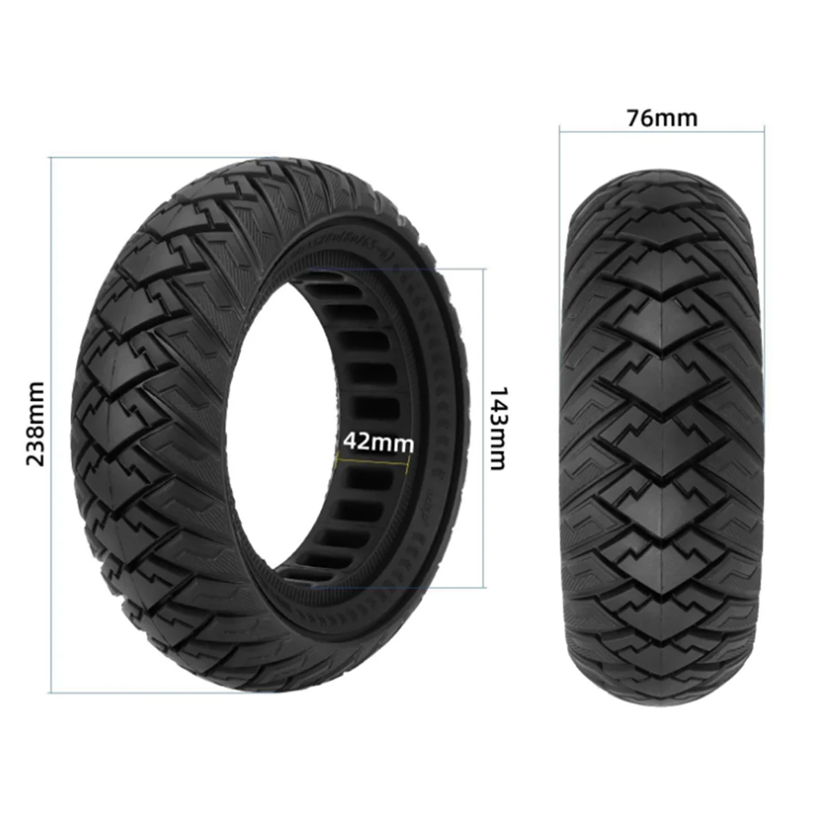 10 Electric Scooter Tire for ULIP 10 X 3/255 X 80(80/65-6)KU/GOO M4 PRO/DUALTRON/ZERO/ZERO/ZERO/ZERO/KAA/BO