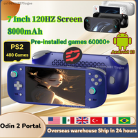 AYN Odin 2 Portal Retro Handheld Game Video Player Console 7 Inch 120HZ Screen Android 13 Bluetooth 8G+128G 512G PSP PS2 Gift