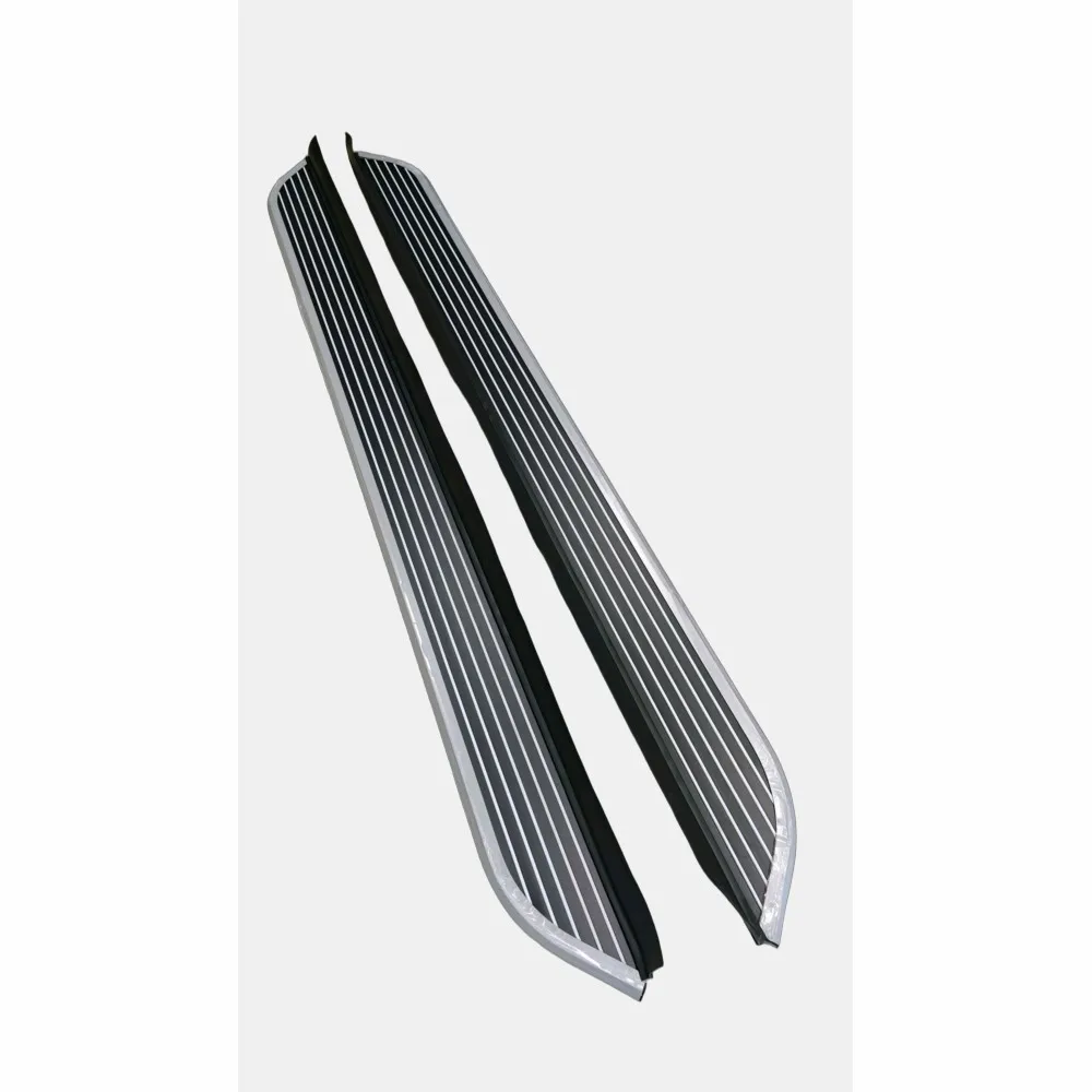 Pasos laterales fijos de aluminio, 2 uds., aptos para Mercedez Benz GLB 2020-2025, estribos, barras Nerf, rieles, Protector de pedales
