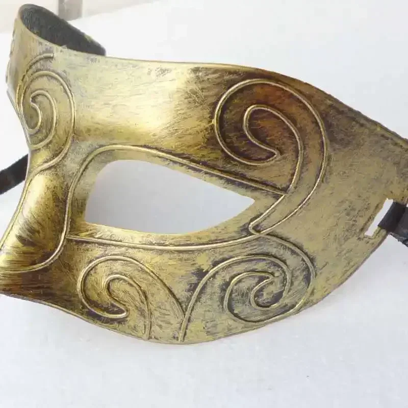 العتيقة الفضة الذهب نصف قناع الوجه النساء الرجال الرجعية هالوين مثير قناع عين كرنفال فستان قناع زي الدعائم الطرف تأثيري