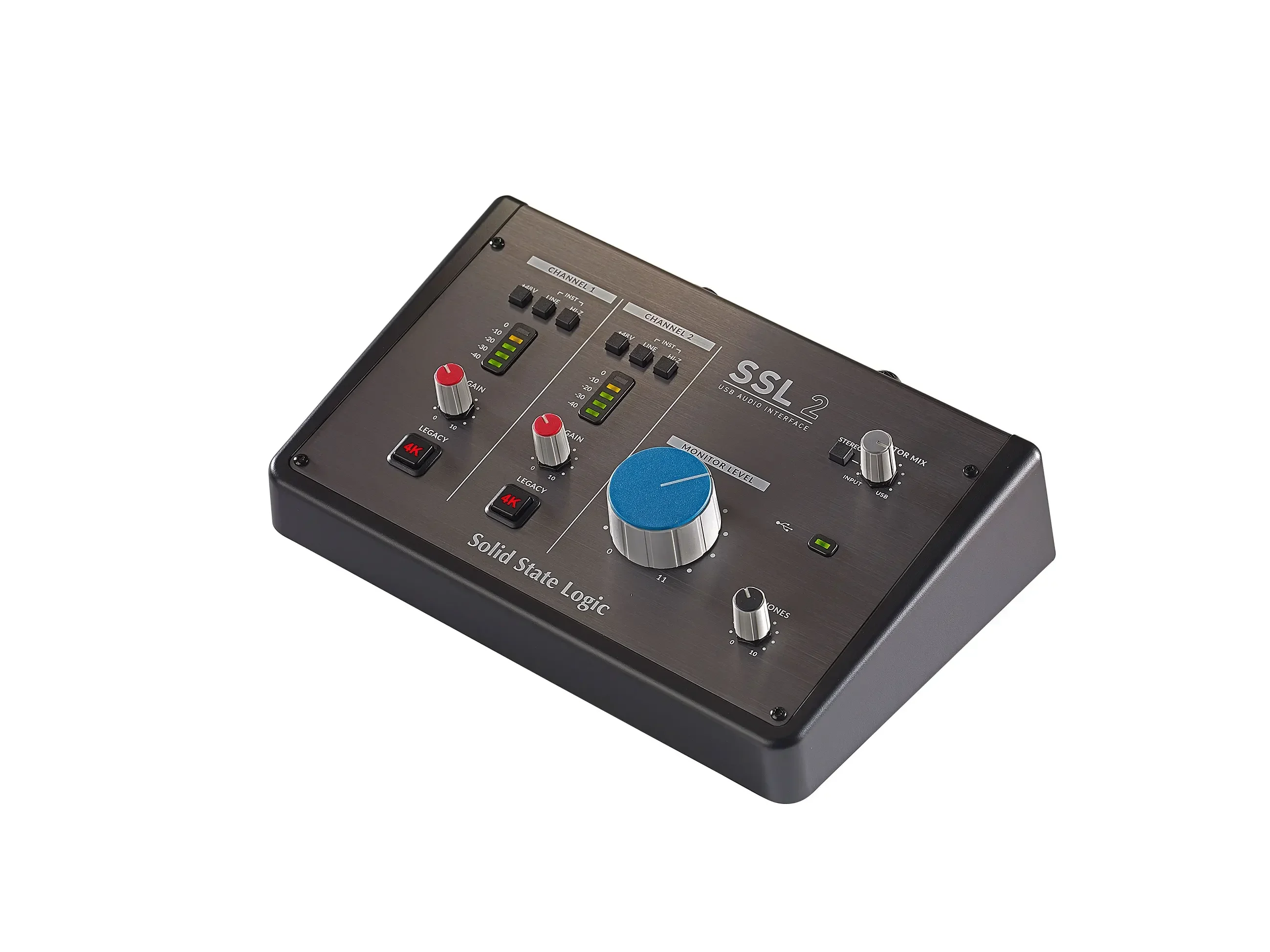 State Logic for SSL2 2-In / 2-Out Audio Interface 2 X SSL-designed Mic Preamps USB 2.0 Bus-powered Audio Interface Solid