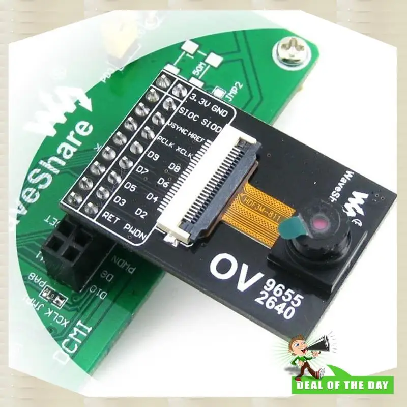 وحدة كاميرا Waveshare OV2640 للتسليم لمدة 24 ساعة 2 ميجابكسل UXGA 1622X1200 JPEG لالتقاط الصور وتسجيل الفيديو