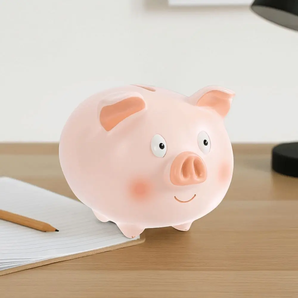 

Anti Drop Piggy Piggy Bank Savings Tank Decorative Cartoon Piggy Money Boxes Model Collectible Piggy Model Piggy Bank Coins Cash