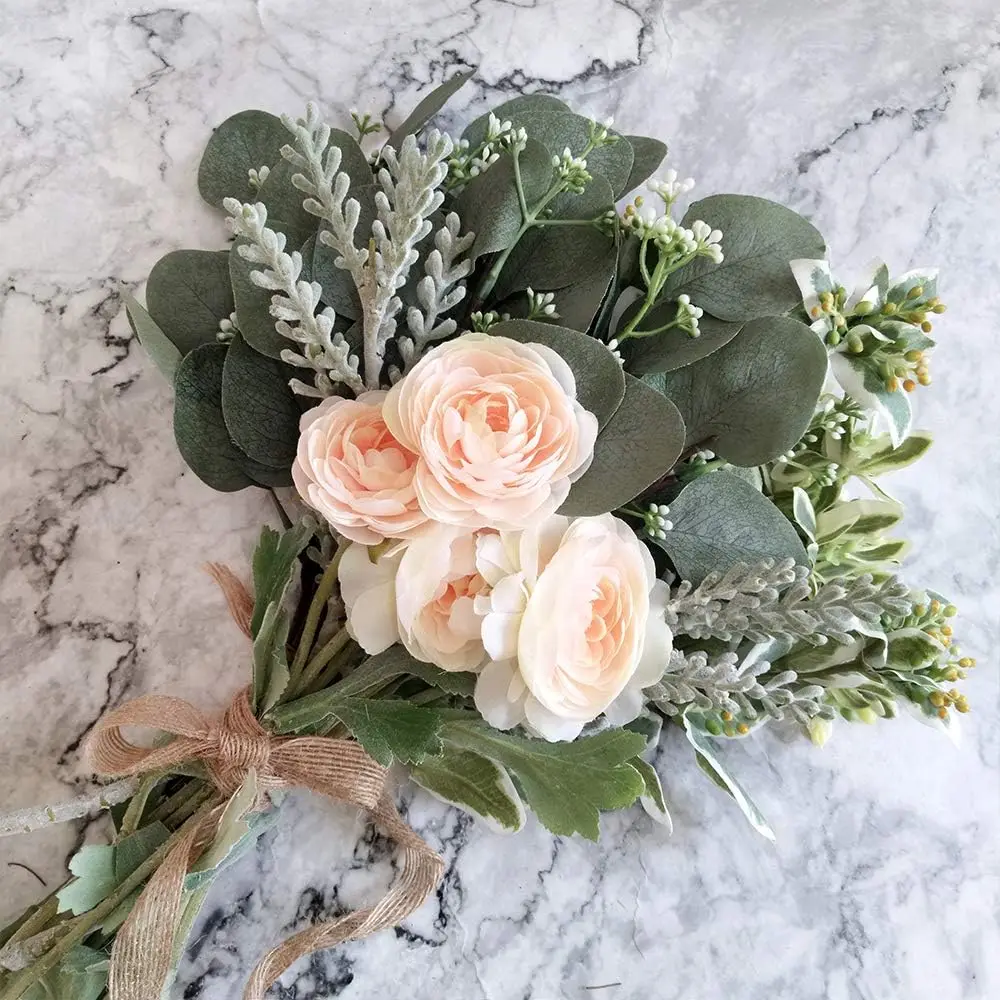 50/80pcs Artificial Eucalyptus Leaves Eucalipto Branch Christmas Wedding Bridal Bouquet Party Home Vase Table DIY Gift Box Decor