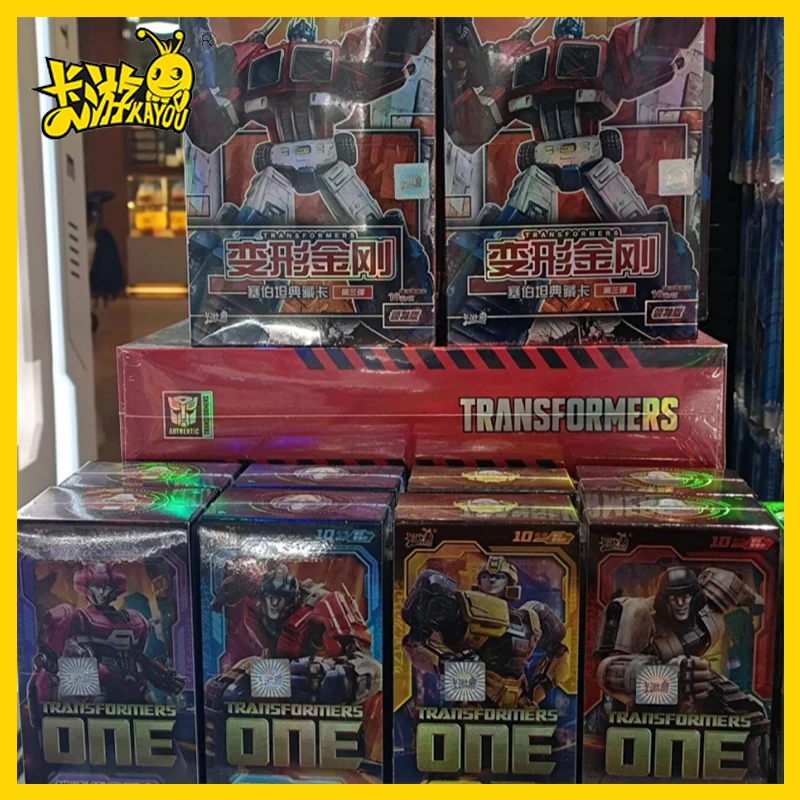 Transformation New Kayou One Card Optimus Prime Anime Blind Box Peripheral Cards Limited Edition Card Children Birthday Gift