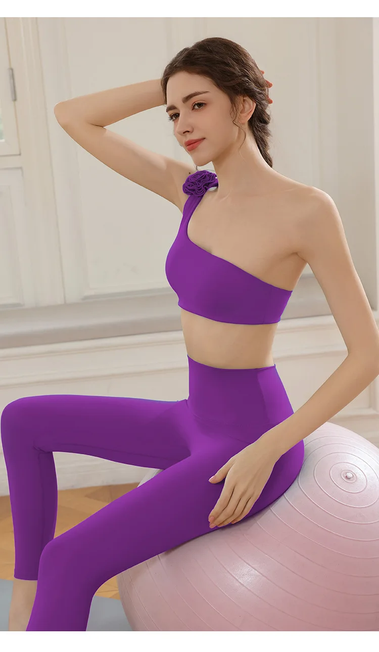 Ensemble gilet de sport pour femmes, épaules inclinées, beau dos, soutien-gorge de course absorbant les chocs, taille haute et pantalon de Fitness pour rehausser les hanches