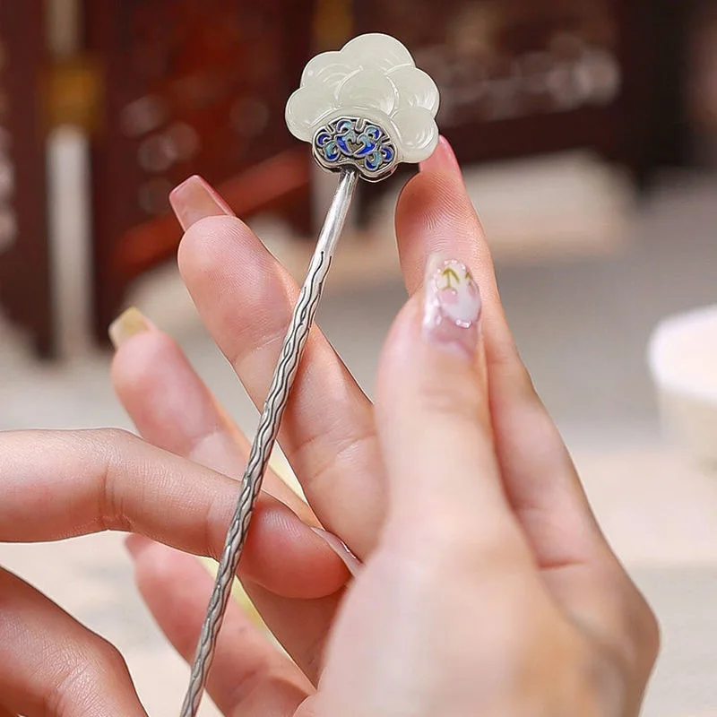 

Благоприятные облака I-образная заколка для волос в древнем китайском стиле, минималистичная прическа, палочка для волос, современный дзен-дизайн, аксессуар для волос для женщин