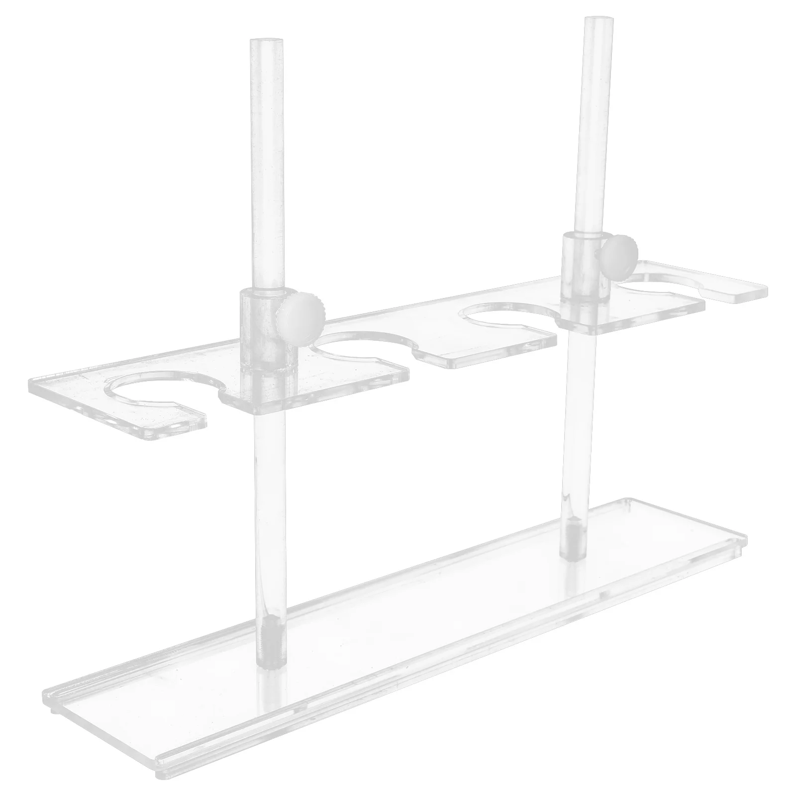 

1pc Laboratory Stand Adjustable Acrylic Holder For Test Equipment Rack Stability Durable Funnel
