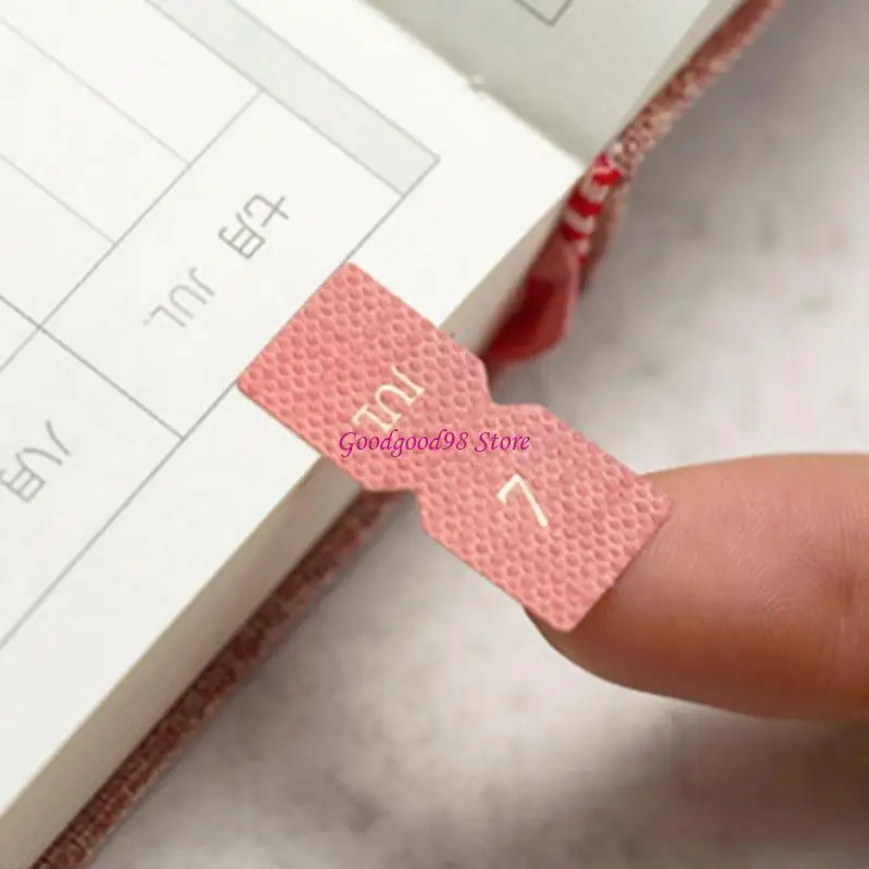 10 Sheets Month Adhesive Tabs Index Stickers Calendar Monthly Tab Stickers 