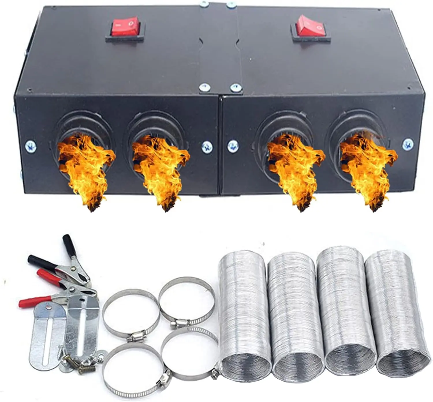 

Portable 12V Car Heater, 500W Seat Heater for UTV/Truck, Dash & Windshield Defroster