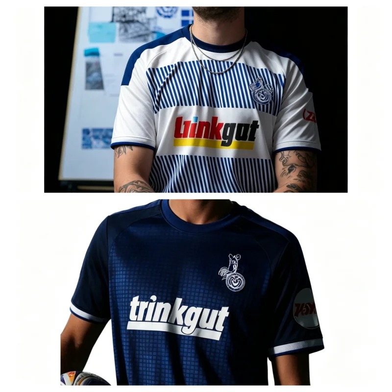 2026-27 Sommer Erwachsenen-Top Schnell Trocknend Atmungsaktiv MSV Duisburg Heim-Fußballjacke Sport-Fußball-Fan-Familien-Kurzarmshirt – Detail 4
