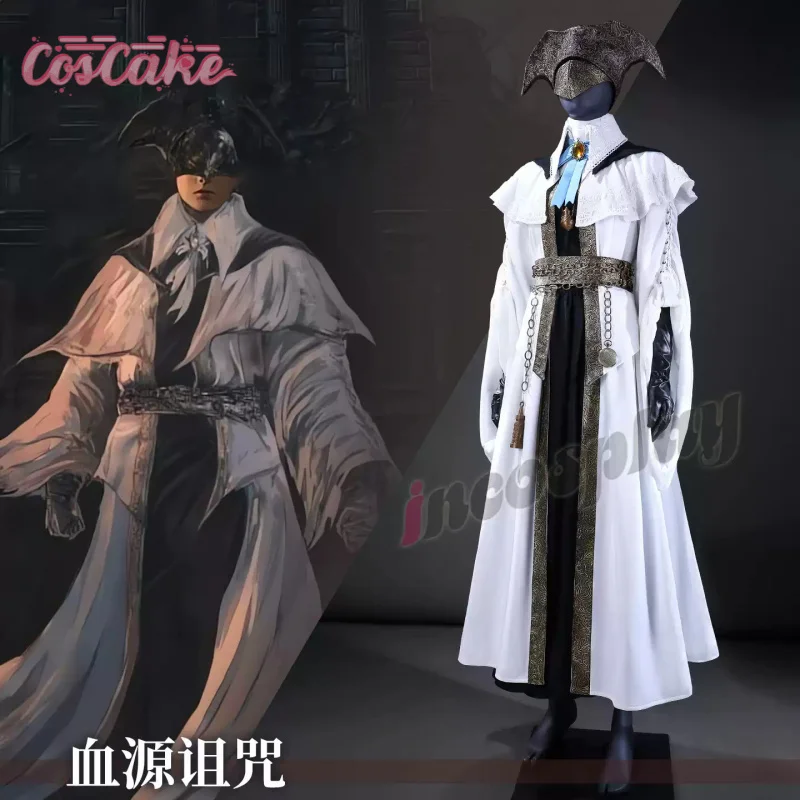 Game Bloodborne The Choir Cosplay Costume The Choir Leade Shawl coat dress hat prop Halloween carnival fashion men women outfit view 2