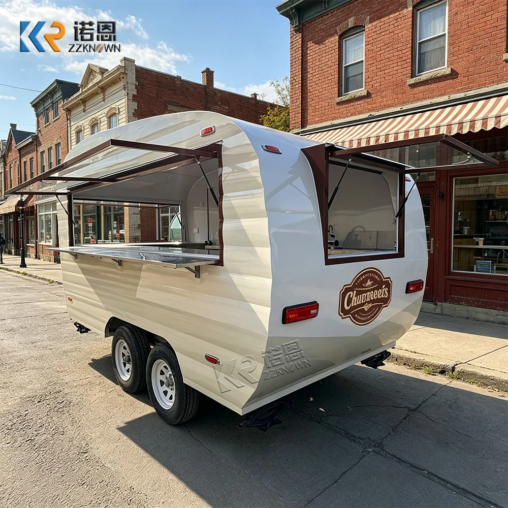 

Fully Equipped Bar Mobile Food Trailer Ice Cream Cart Pizza Fast Taco Food Truck Food Trailer With Full Kitchen