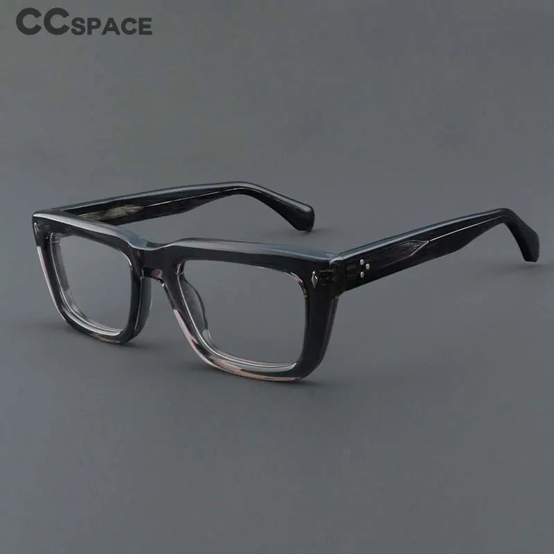 54908 High Quality Acetate Optical Eye Glasses Frames for Men Retro Vintage Square Eyeglass Women Prescription Spectacle Eyewear